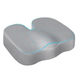 STARRY EUCALYPT Seat Cushion Memory Foam Pillow Pain Relief Mesh Grey