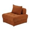Oikiture 1 Seater Velvet Modular Sofa Lounge Chair