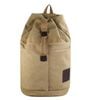 NNEOBA Canvas Travel Backpack with Bucket Design Khaki
