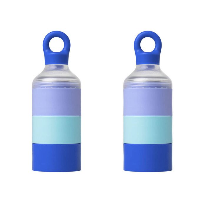 2PK Boon Triful Stainless Steel Insulated Baby Formula Container 8oz Blue