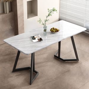 Faux Marble Dining Table 170cm