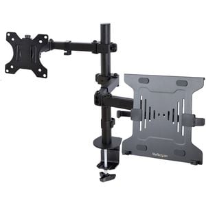 Startech.com Monitor Arm With Vesa Laptop Tray, For A Laptop & Single Display Up To 32" (17.6lb/8kg)