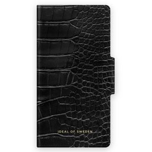 Ideal Of Sweden Atelier Wallet Case (suits Iphone 13) - Neo Noir Croco