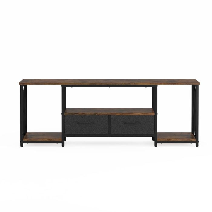 Ufurniture TV Cabinet 160cm Entertainment Unit Stand w/ Shelf & Drawers Media Console Walnut
