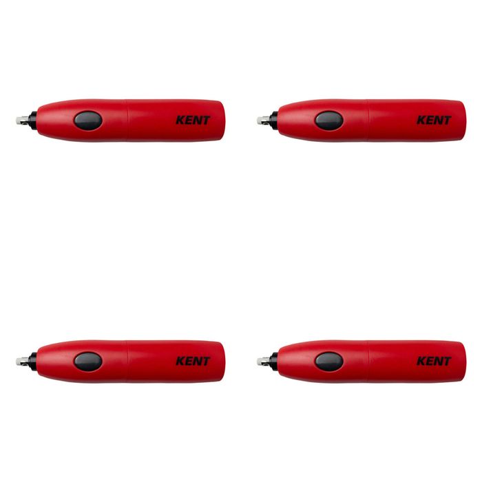 4x Kent Precision Battery Eraser Red Home/school Technical Drawing/design Set