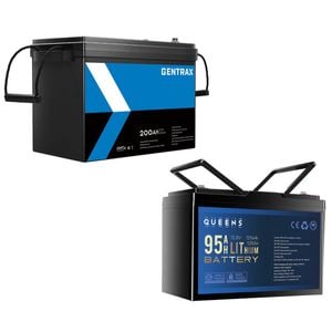 Gentrax 12v 200ah Lithium Battery + 95ah Battery