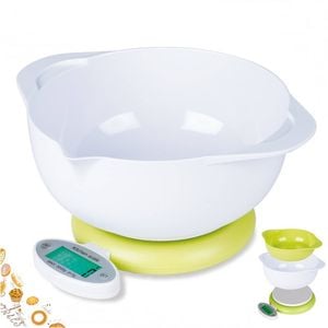 5Kg Electronic Kitchen Scale w/ 2 Bowl 1g Graduation Medicinal Tray Platform Scale