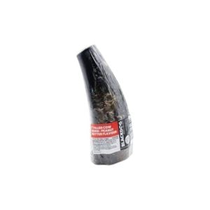 Blackdog Filled Cow Horn Dog Chew Treat Peanut Butter Flavour 7 Inch
