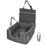 Pawz Dog Car Booster Seat Waterproof Grey