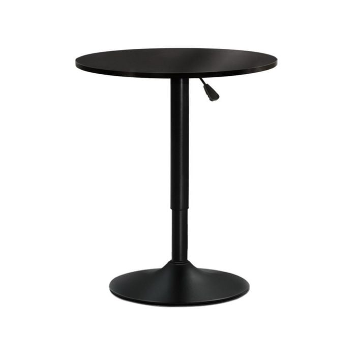 Artiss Bar Table Tables Kitchen Swivel Gas Lift Outdoor Round Metal Black