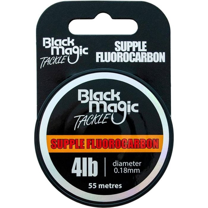 Black Magic Supple Fluorocarbon Fishing Tippet Leader 4lb