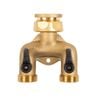Nylex Brass Two Way Manifold