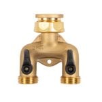 Nylex Brass Two Way Manifold