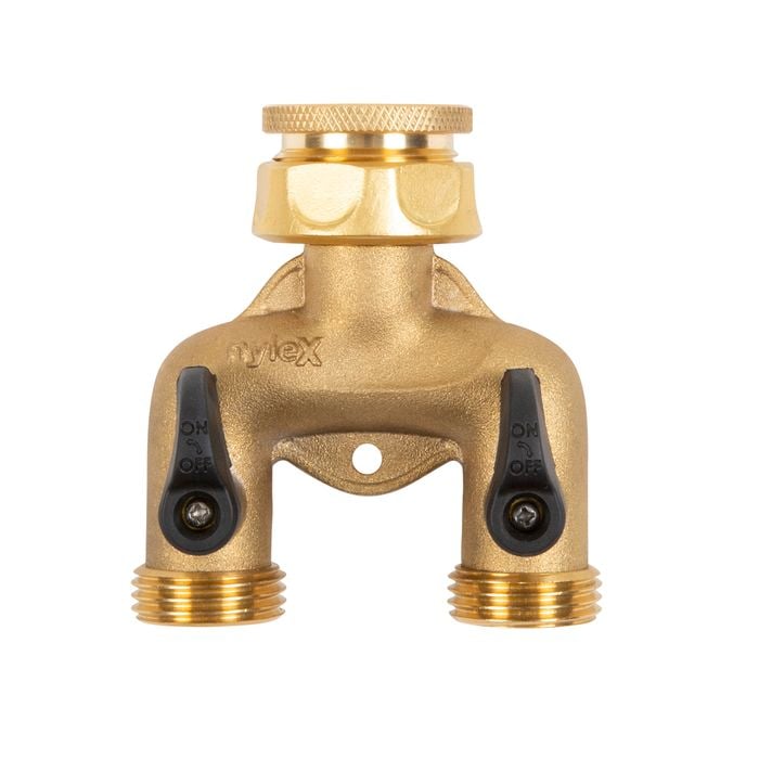 Nylex Brass Two Way Manifold