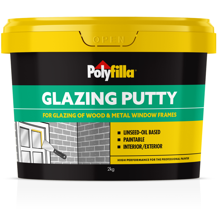 Poly 2kg Linseed Oil Based Glazing Putty