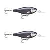 2x Rapala 7.5cm Shad Rap Elite (Floating) Fishing Lures - Gilded Matte Black UV