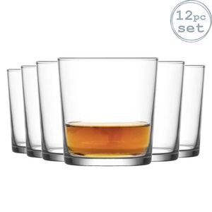 Lav Bodega 345ml Double Old Fashioned Tumbler Glasses - Set Of 12 Whiskey Rocks Glasses Scotch, Bourbon, Cocktails & Water