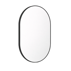 Barelli 750 x 500mm Black Signature High Specification Scala Pill Shaped Framed Mirror