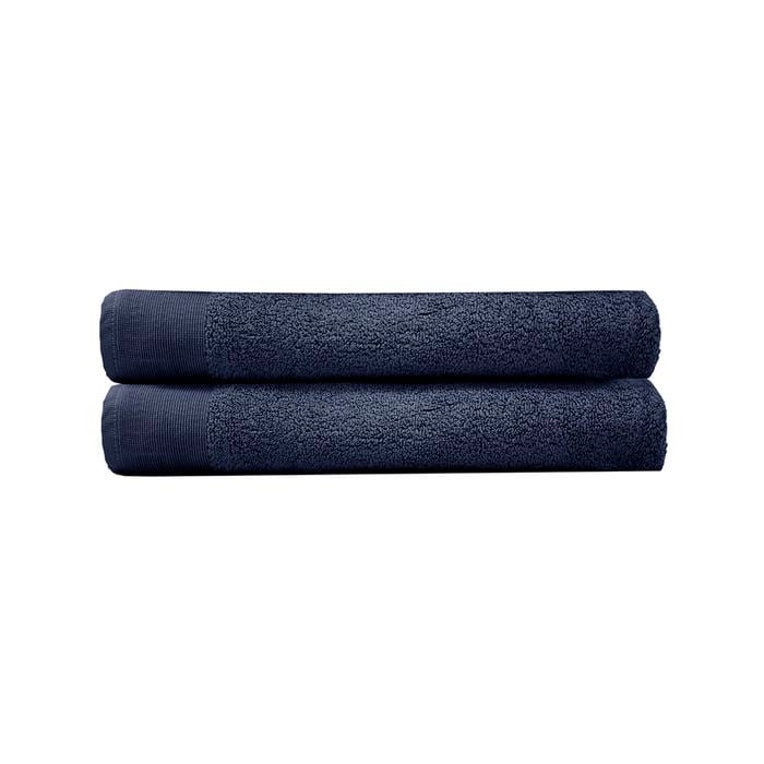 Elvire Bath Sheet 2 Pack Navy