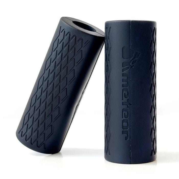 METEOR Black 12.5x5cm Slilcone Non-Slip Barbell Protective Pad