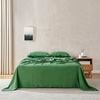 Natural Home 100% European Flax Linen Sheet Set Olive Single Bed