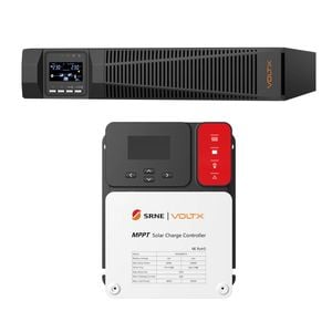 Voltx 3000va 3000w Ups + 60a Mppt Solar Charge Controller - Solar Backup Power System