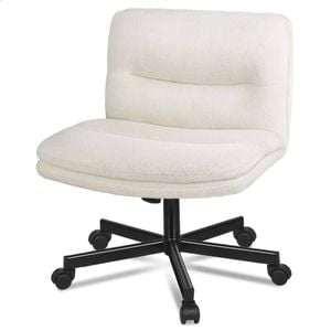 ALFORDSON Office Desk Chair Boucle White