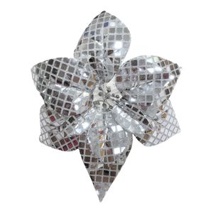 Mirabella Christmas Tree Flower Decoration Silver