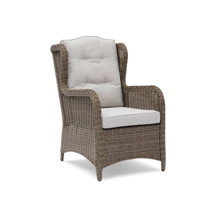 FurnitureOkay Rosebud Wicker Outdoor Lounge Chair - Brown