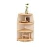 Jooyes Goteborg Kids 3 Tier Corner Shelf Wooden Storage Cabinet - 33cm | Display Shelf | 76cm