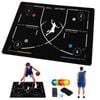 Advwin Portable Basketball Footwork Training Mat Set, Non-slip Silent Agility Kit With Kinesiology Tape