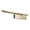 Zanda 75mm Satin Brass Slimline Closer Cover & Slide Aremset Door Closer