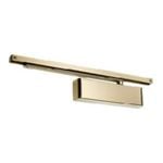 Zanda 75mm Satin Brass Slimline Closer Cover & Slide Aremset Door Closer