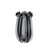 Amalfi Wavy Glass Vase Grey 15x15x28cm