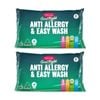 2x 2pc Tontine Good Night Anti Allergy & Easy Wash Pillows Firm Profile