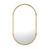 Oikiture 84x50cm Wooden Wall Mirror Oval