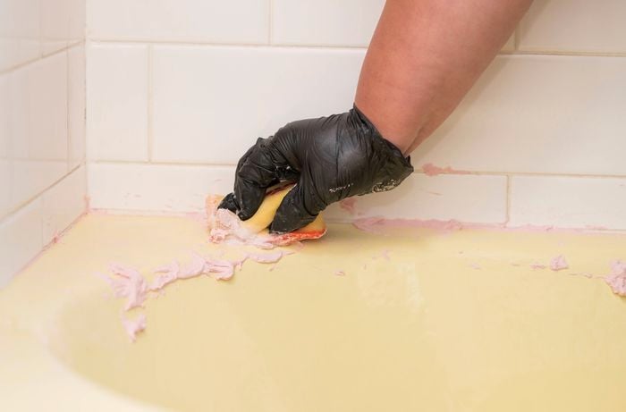 Use abrasive paste to clean the surface