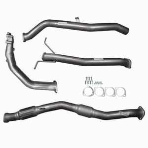 Ignite Exhausts Turbo Back For Nissan D22 Navara 2.5l 3" Cat & Pipe Only Raw Aluminised Steel