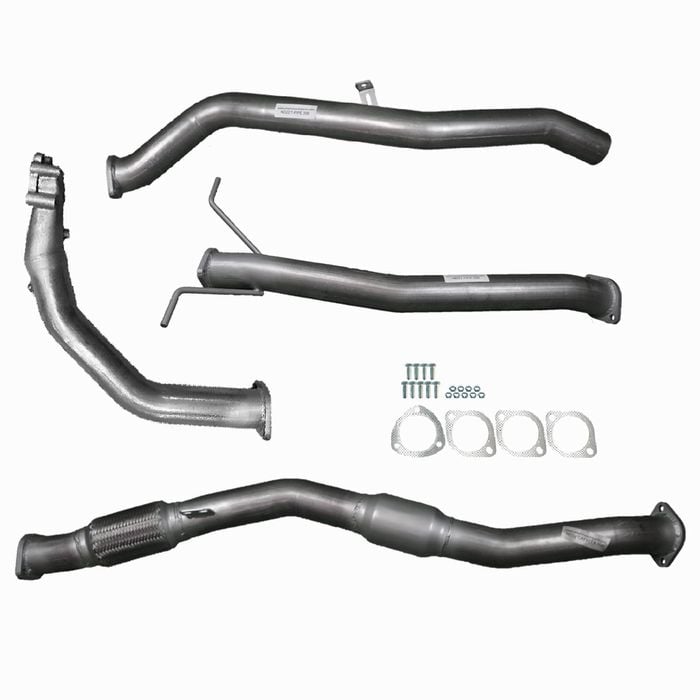 Ignite Exhausts Turbo Back For Nissan D22 Navara 2.5l 3" Cat & Pipe Only Raw Aluminised Steel
