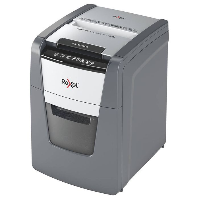 Rexel 34L Optimum AutoFeed+ Paper Shredder 100m Micro Cut