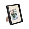 Nicola Spring 8" x 10" Black 3D Box Photo Frame - 4" x 6" Mount