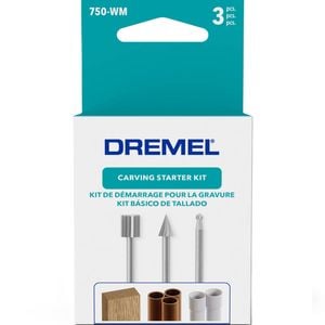 Dremel 750-AW 3-Piece Carving Accessory Starter Kit 