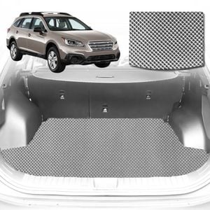 6D Diamond Car Boot Mat for Subaru Outback 2015-2021-Cargo Mat-Grey-Outback GT