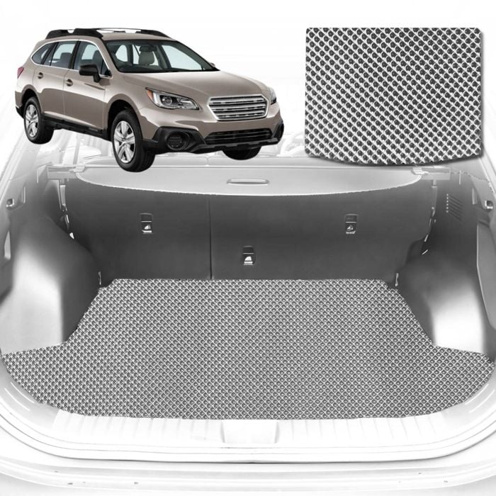 6D Diamond Car Boot Mat for Subaru Outback 2015-2021-Cargo Mat-Grey-Outback GT