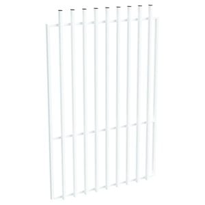 ProtectorAl 800 - 1200 x 1800mm Pearl White Aluminium Batten Pool Gate
