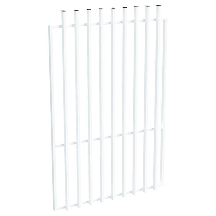 ProtectorAl 800 - 1200 x 1800mm Pearl White Aluminium Batten Pool Gate