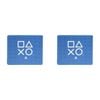 2PK Sony Playstation 24cm Mouse Mat Table/Desk Accessory Pad