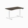 Desky Dual Ergo Edge Sit Stand Desk White Frame 120cm