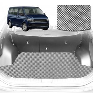 6D Diamond Car Boot Mat for VolksWagen Multivan T62016-Current-Cargo Mat-Grey-Outback GT
