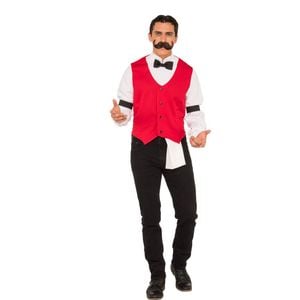 Rubies Bartender Adults/Men's Shirt Dress Up Halloween Party Costume Size XL